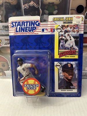 #ad #ad 1993 MLB STARTING LINEUP BARRY BONDS EXTENDED FIGURE AND CARDS NEW IN PACKAGE $10.99