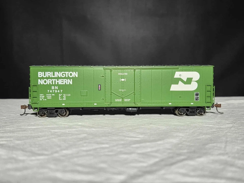 HO 批量 3 件 50 英尺 中西部车厢 BN 伯灵顿北伊利诺伊州中央 MP — 第 3/4 张图片