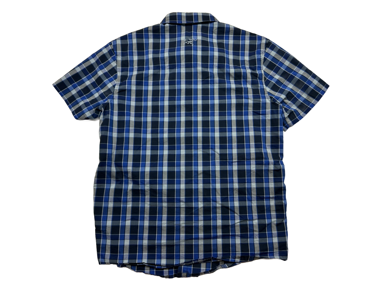 ARC'TERYX Camicia Arcteryx da uomo grande brohm blu a quadretti camicia manica corta
