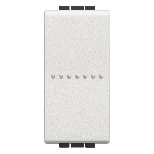 BTICINO N4055N LIVINGLIGHT  PULSANTE ASSIALE  1P NO 10A 250VAC BIANCO - Foto 1 di 1