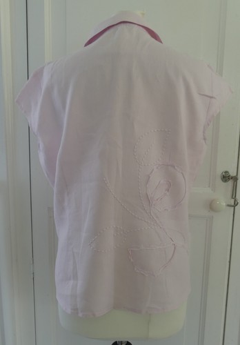 Blusa Camisa Marks & Spencer PER UNA Rosa Manga Gorra Reino Unido Talla 14 - Imagen 4 de 6