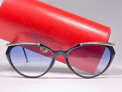 Paloma Picasso Killer Vintage Sunglasses Jet Black with Gold Hardware, Germany Paloma Picasso Original Vintage Sunglasses for sale - eBay main image 2