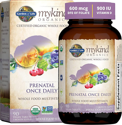 Organics Prenatal Vitamin - Folate for Energy & Healthy Fetal Development