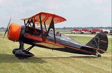 Curtiss-Wright Travel Air CW-B-14 Civil Trainer Airplane Desk Wood Model Regular