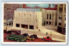 1945 Chicago Illinois IL Postcard W.G.N. Studios Tribune Square Gothic Building