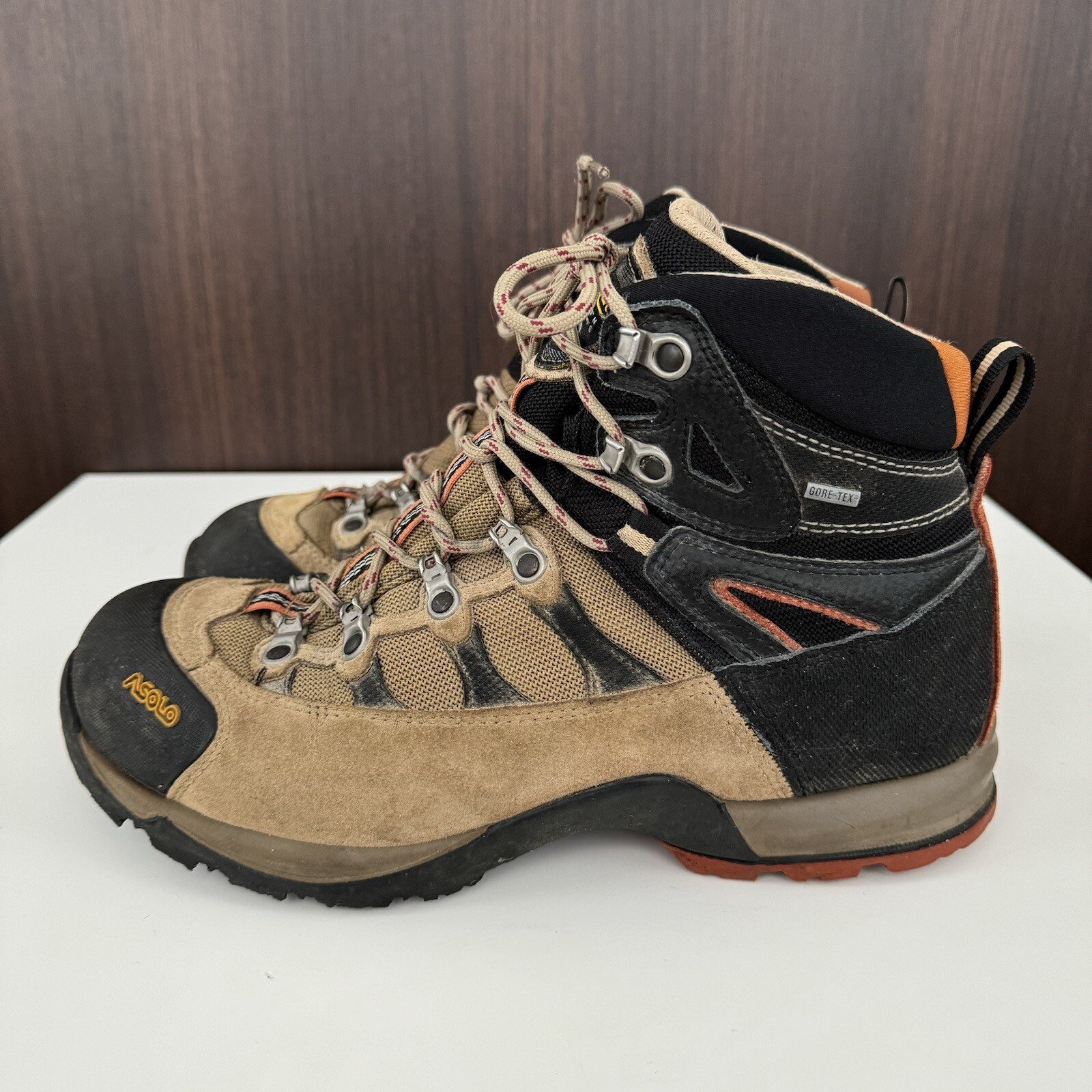 Asolo Stynger GTX Women's Sz 9.5 Goretex Waterproof Hiking Boots Tan