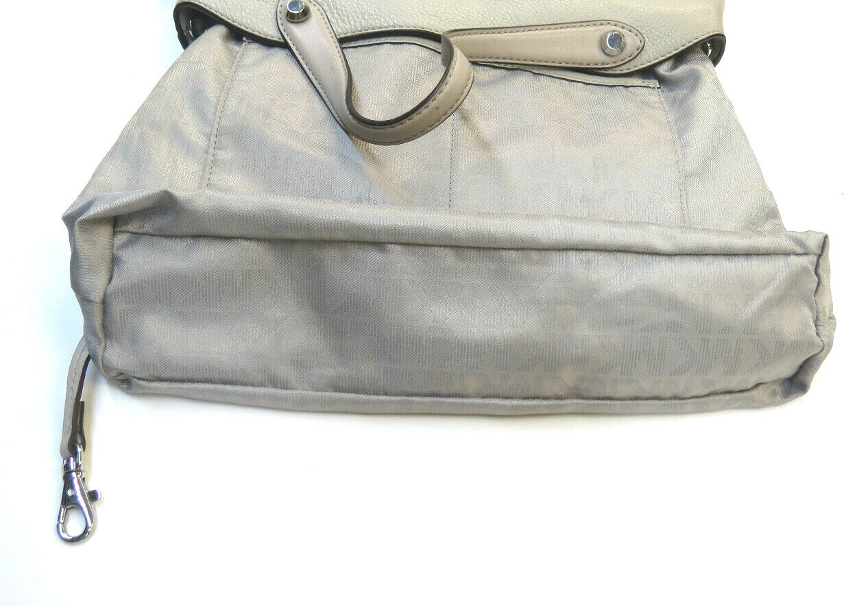 Michael Kors Cement Leather Hyland Medium Convertible Messenger  