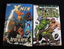 Set of 2 Graphic Novels Marvel Comics X-Men & Incredible Hercules Hulk  [B7]