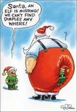 Nobleworks Elf is Missing Box of 12 Funny Christmas Cards