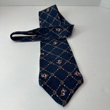 Field & Stream Navy Blue Neck Tie, Fly Fishing 100% Imported Silk, Made in USA