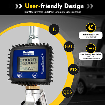Digital Oil Gun With Flow Meter Quantitative Oil Dispensing Gun For Gas Station