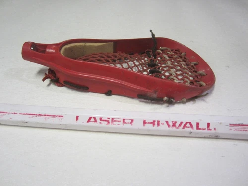Vintage STX HI-WALL ATTACK MENS LACROSSE HEAD SHAFT STICK 1980's Red Head