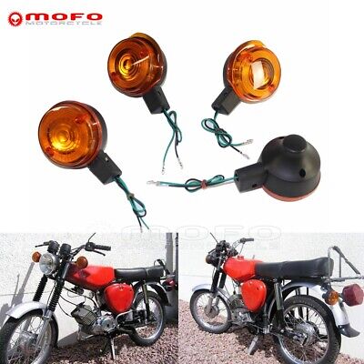 4PCS Motorcycle Front Rear Turn Signal Lamp Blinker Light For Simson S50  S51 S70 