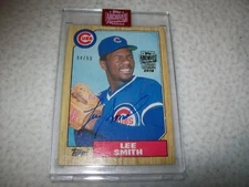 2019 TOPPS ARCHIVES 1987 TOPPS LEE SMITH AUTO SIGNED #D/50 CHICAGO CUBS