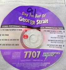 7707 GEORGE STRAIT  PERFORMER'S CHOICE KARAOKE LOT  SOUND CHOICE