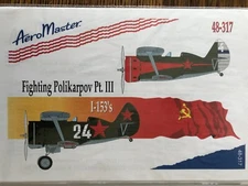 1/48 AeroMaster FIGHTING POLIKARPOV Pt.3: I-153 CHAIKA Decals ICM, AMG, Hase OOP