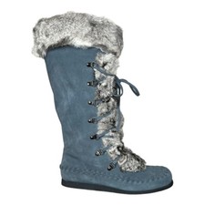 Cesare Paciotti Womens Suede Boots Mukluks Na...