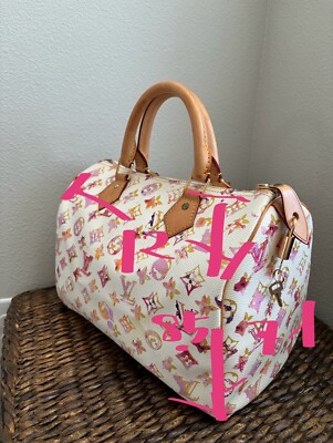 Louis Vuitton Richard Prince Aquarelle Speedy Handbag - Authentic