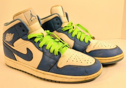 Size 12 - Jordan 1 Mid UNC Blue Nike Retro Model 554724-106 - See Photos - Picture 2 of 19