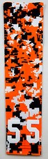 PICK YOUR NUMBER Youth Teens Sports Arm Sleeve CAMO ORANGE BLACK WHITE