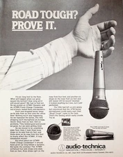 1979 Audio-Technica ATM91 Microphone - Vintage Advertisement