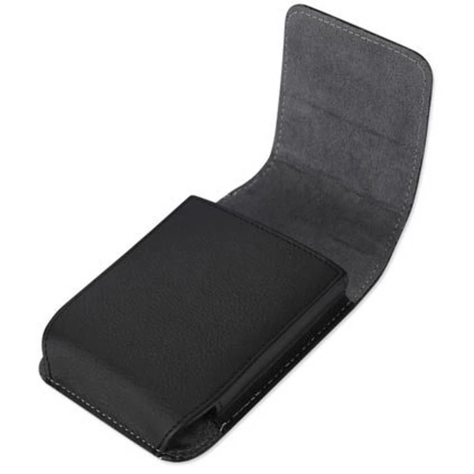 XL Vertical leather Phone Holder Case Pouch Belt Clip Holster For Large Phones - Image 3 of 4