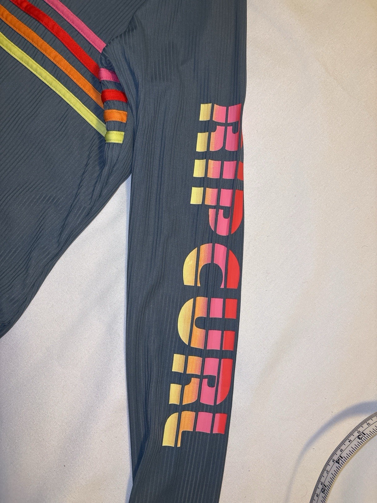 Rip Curl Surf Suit Sz S Back Zip Long Sleeve Ribbed Swimsuit NO TAG