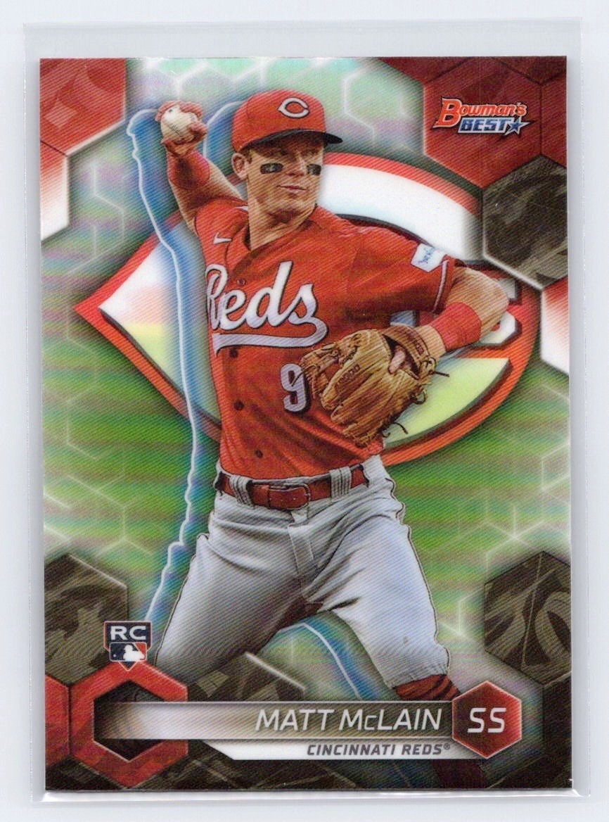 Matt McLain 2023 Bowmans Best Baseball Refractor #39 Cincinnati Reds Rookie RC
