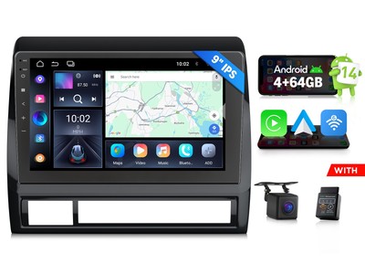 9'' Android 14 4+64 for Toyota Tacoma 2005-2013 CarPlay Smart Car Stereo GPS Navi