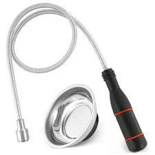 with Magnetic Parts Tray, 5LB Pull Force, 24” Flexible Magnetic Pickup Tool