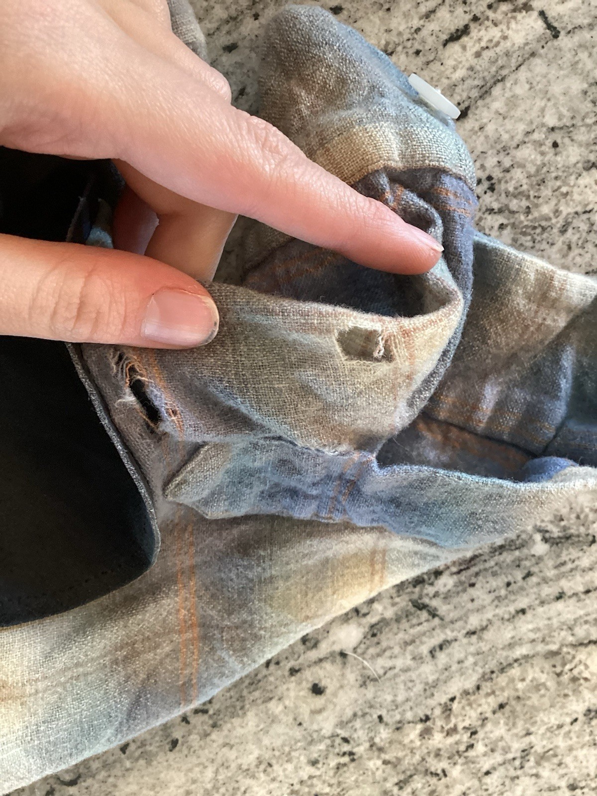 VGT 60s Pendleton Shadow Plaid Wool Loop Collar F… - image 14