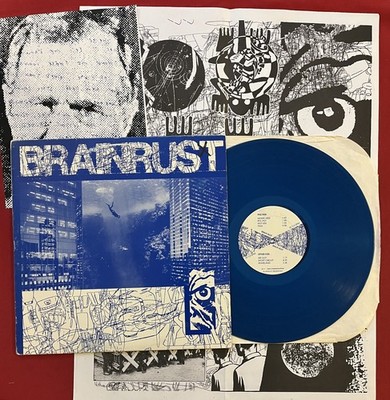 BRAIN RUST~SELF TITLED LP (1988) ORIG INDIE POST-PUNK CANADA VG+ BLUE VINYL