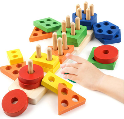 Educational Wooden Puzzles for Toddlers 1 2 3 Year Old Learning Toys Kids Gift