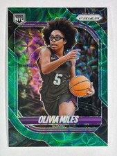 2025-26 Panini Prizm Olivia Miles RC Green Scope 8/8 NIL