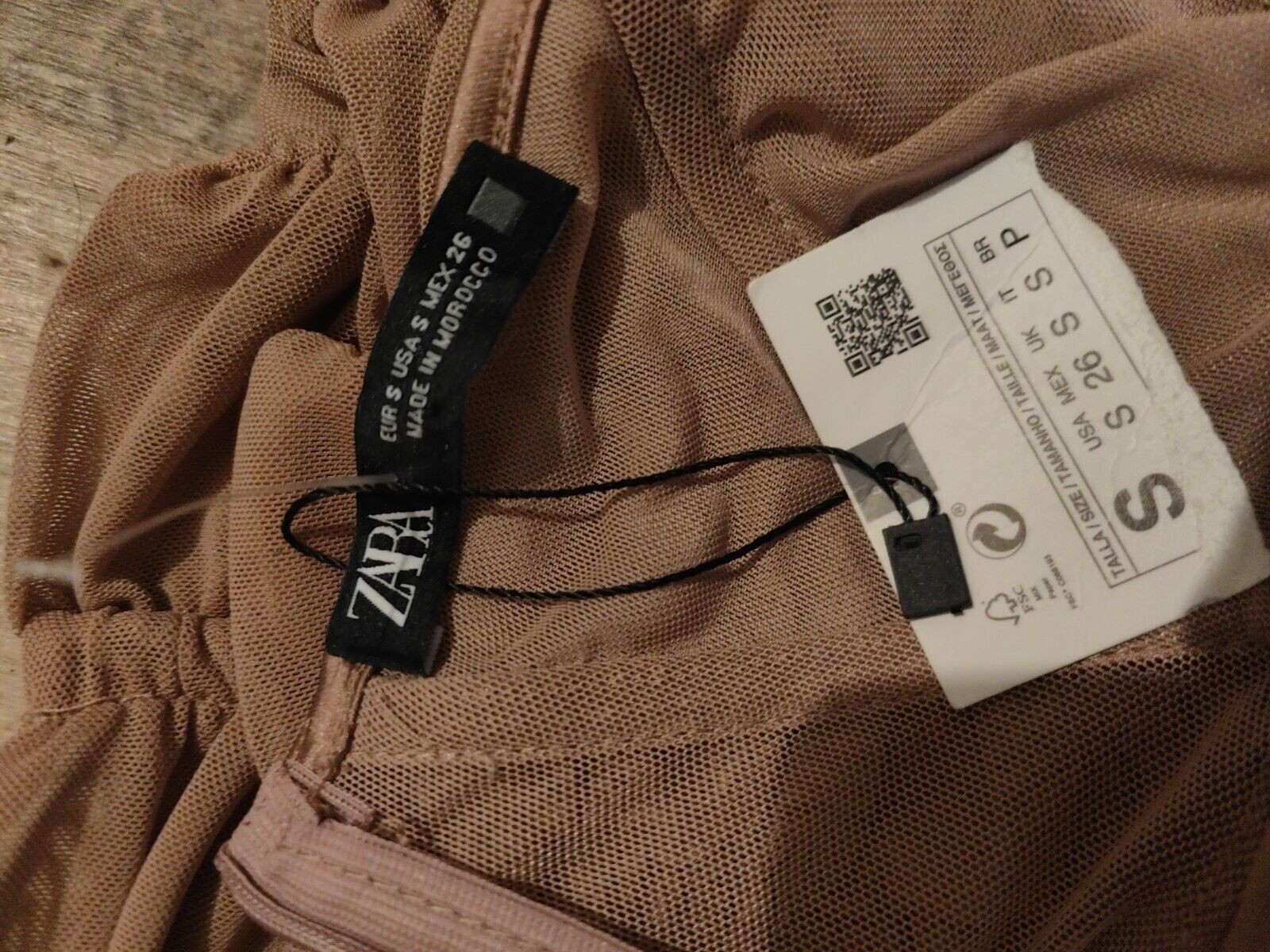 Zara Ladies  Brown Sleeveless  Bodycon Short Dress Size S BNWT thumbnail 5