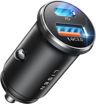LISEN 54W Mini Cigarette Lighter Adapter Car Charger USB C Fast Charging, 12V Ci