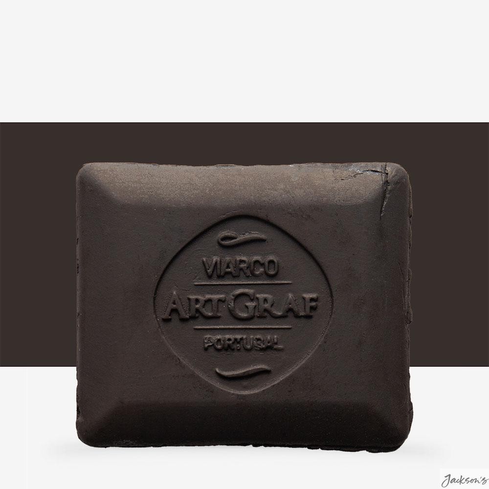 Viarco ArtGraf Tailor Shape Pigment Block Watersoluble 4.45x5.08cm Dark Brown
