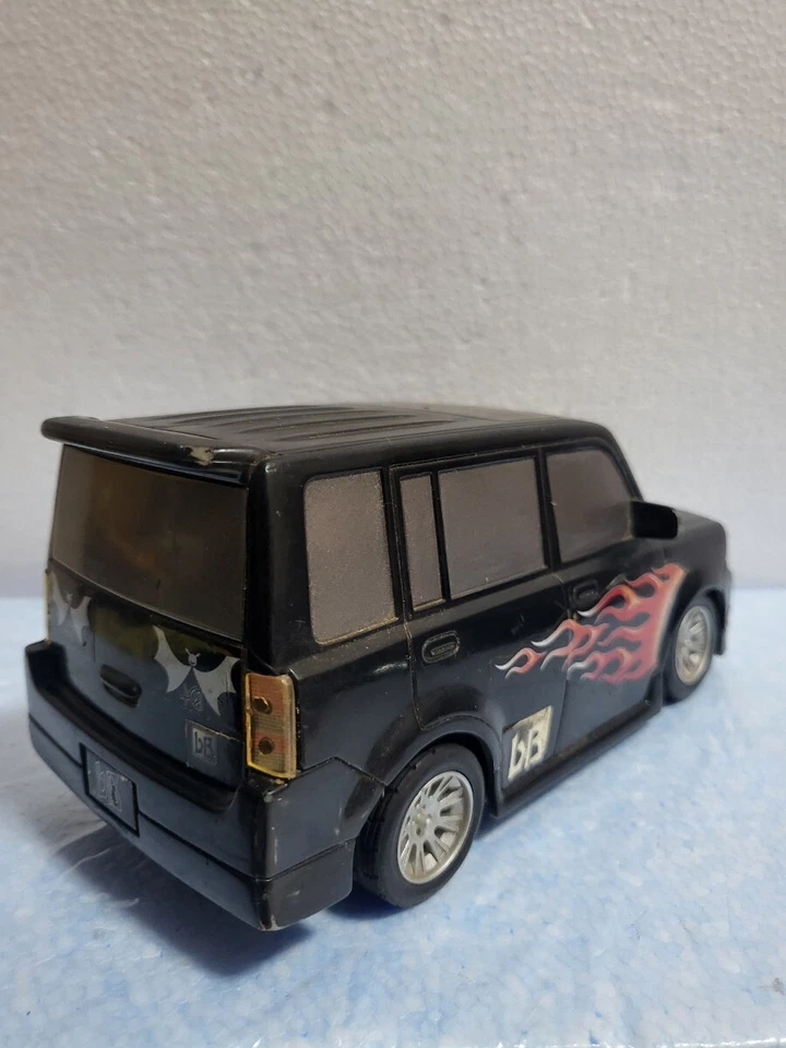 Toyota bB NCP31 RC Car Display Model 18cm Black with Fire Pattern Used 88b - Image 4 of 4