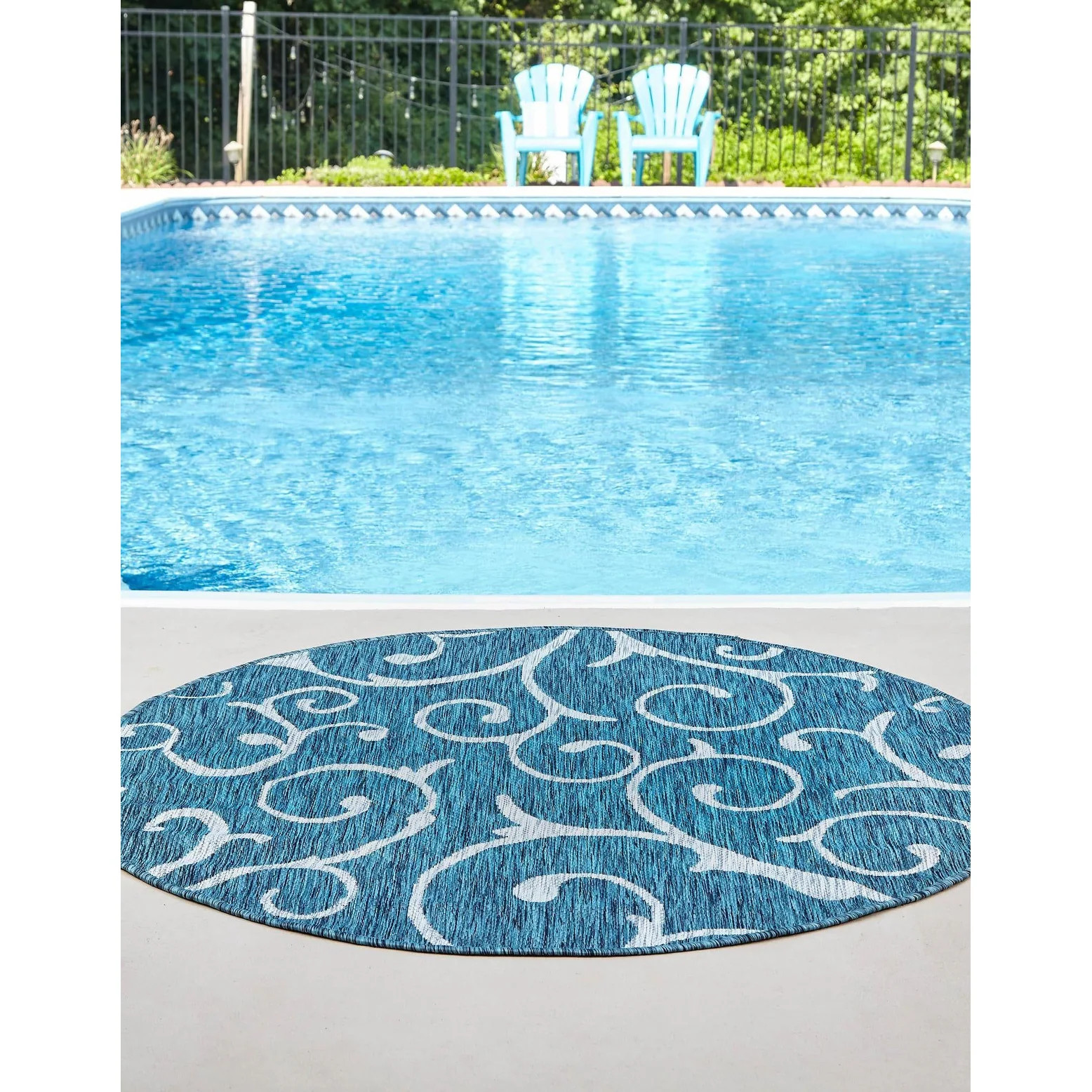 Outdoor Tugh Collection Durable All-Weather Area Rug for Patio and Garden
