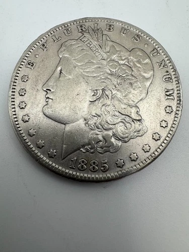 1885 Morgan Silver Dollar $1 – XF Detail – 90% Silver US Coin – Strong Eye Appea