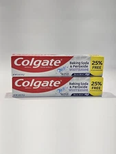 Colgate Baking Soda & Peroxide Whitening Brisk Mint 5.0oz Pack Of 2