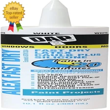 DAP Alex Fast Dry Acrylic Latex Caulk plus Silicone, White, 10.1 Oz (7079818425)