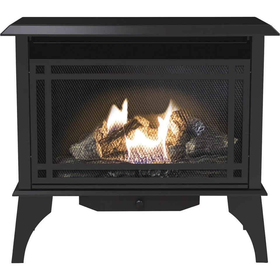 Estufa de combustible doble sin ventilación Pleasant Hearth, 30.000 BTU, modelo # VFS2-NT30DT Foto 2 de 4