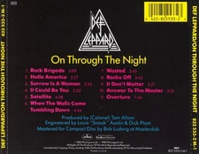DEF LEPPARD - ON THROUGH THE NIGHT NEW CD