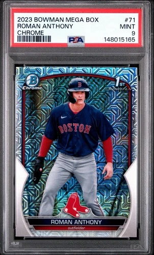 2023 Bowman - Chrome Prospects Roman Anthony #BCP-71 Mojo Refractor (RC) PSA 9