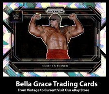 2023 Panini Prizm WWE Scott Steiner #48 Legends Cracked Ice Parallel