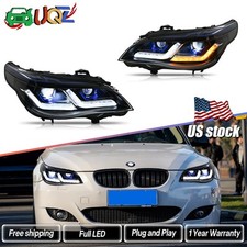 For 2005-2010 Bmw 5 Series E60 E61 Led Drl Headlights Projector Start Animation