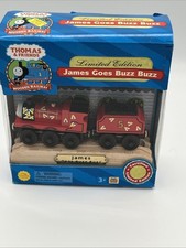 NEW Thomas  Friends Wooden Railway James Goes Buzz Buzz Vintage Limited Edition