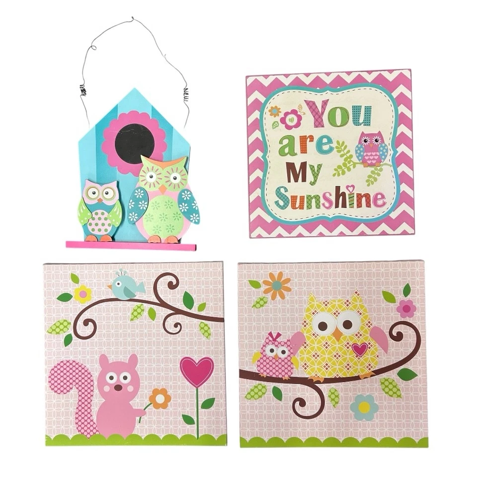 Juego de cama infantil Kidsline Dena Happy Owl 12 piezas impresión búho incluye lámpara Foto 3 de 4