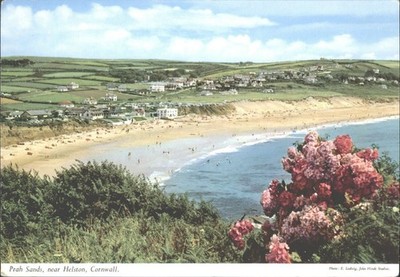 Prah Sands Cornwall John Hinde Original Postkarte Strand E. Ludwig Foto
